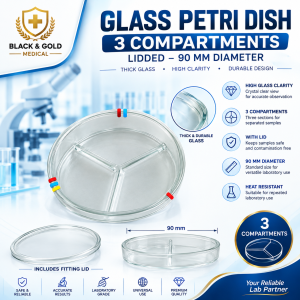 Petri Dish - 3 Compartmens