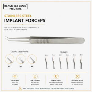 Hair Graft Implant Forceps