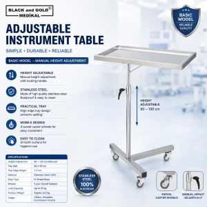 Adjustable Instrument Table
