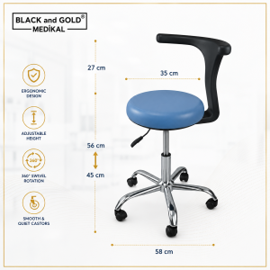 MADIKAL STOOL WITH ARMRESTS
