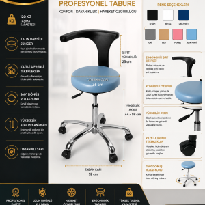 Ergonomik Kollu Tabure -03