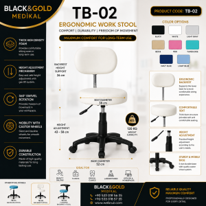 Expert Stool with Backrest
